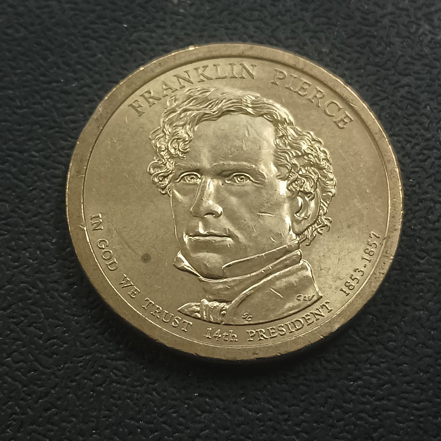 1 Dollar (Franklin Pierce) 2010  AUNC- U.S.A. (Presidential Dollar) - (Ref : 021210)
