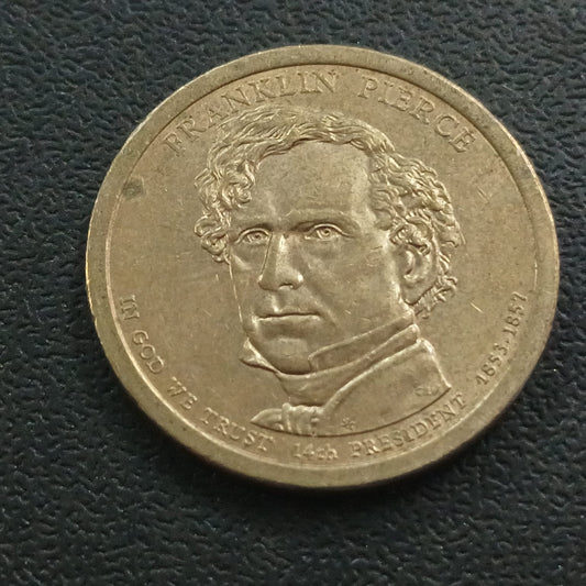 1 Dollar (Franklin Pierce) 2010 XF - U.S.A. (Presidential Dollar) - (Ref : 091202)