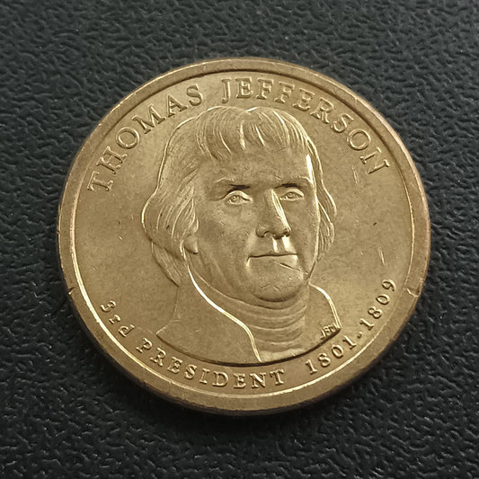 1 Dollar (Thomas Jefferson) 2007 AUNC - U.S.A. (Presidential Dollar) - (Ref : 091210)
