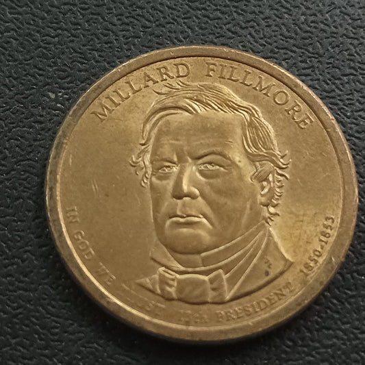 1 Dollar (Millard Fillmore - 13th President - 1850-1853) - U.S.A  Presidential $1 Coin Program  (Ref: 091211)