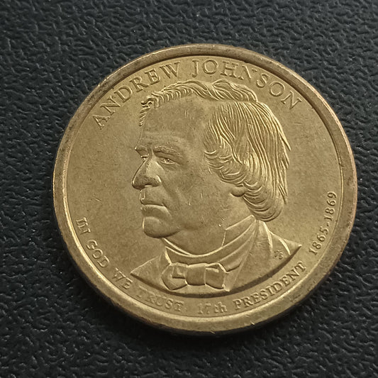 1 Dollar (Andrew Johnson) 2011 - U.S.A. (Presidential Dollar) - (Ref : 091216)