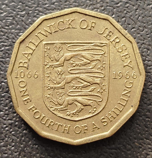 1/4 Shillings 1966 (900th Anniversary of the Battle of Hastings) - Baiiwick of Jersey