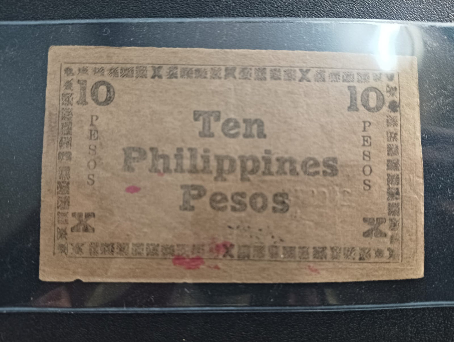 10 Pesos 1944 (TREASURY EMERGENCY CURRENCY CERTIFICATE) - Philippines Province of Negros Oriental (Island of Negros)) - (Ref : 121202)
