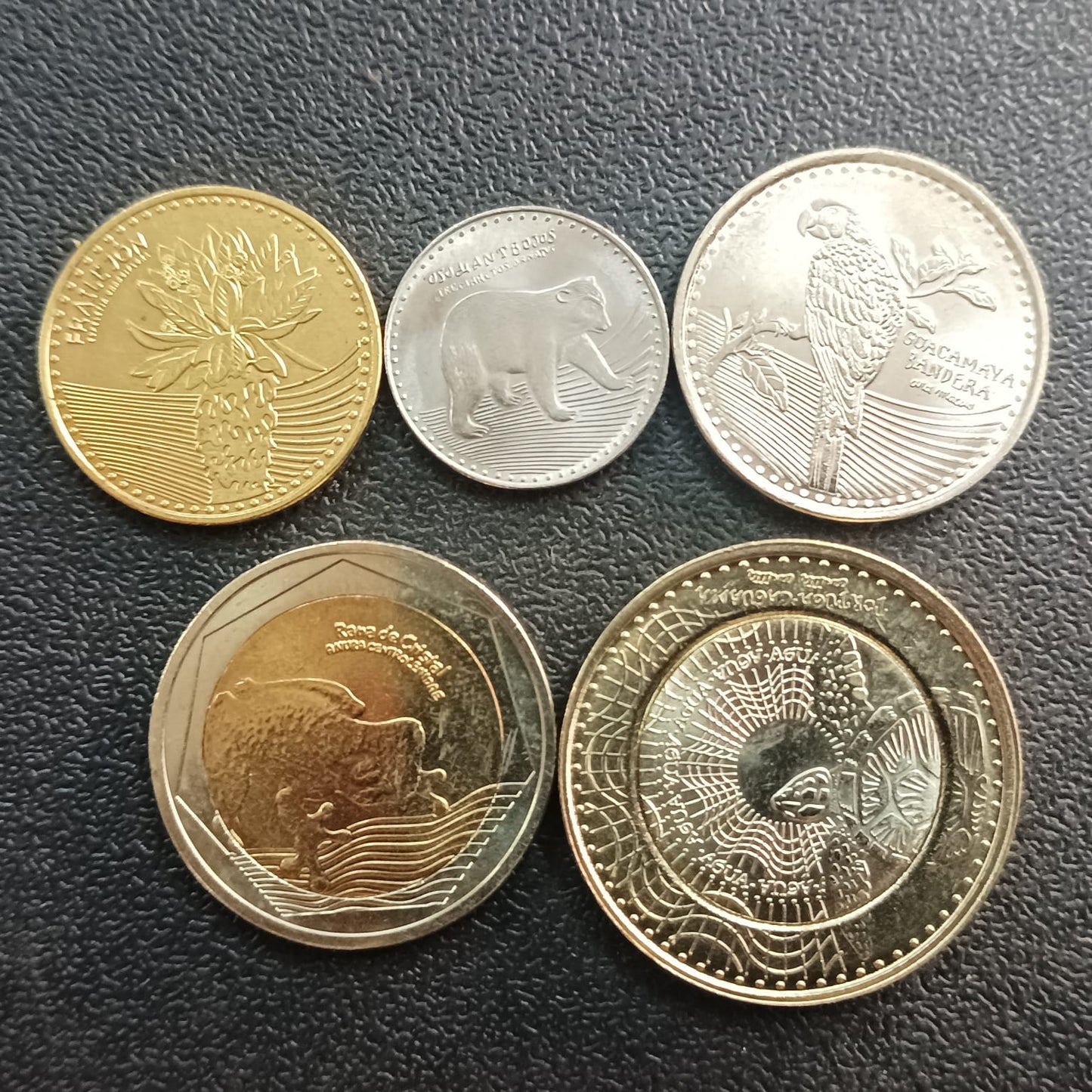 Set of 5 UNC Coins - Colombia (50/100/200/500/1000 Pess)