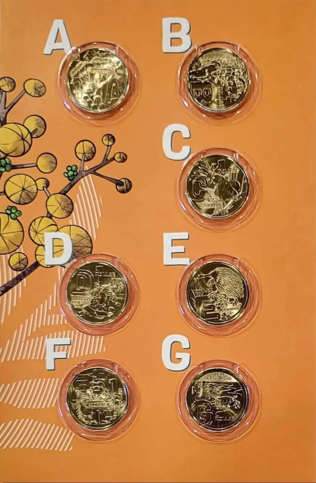 Australia 2022 Great Aussie Coin Hunt 3 (A To Z) 26 $1 Brilliant UNC Coins In Tube with Display Folder