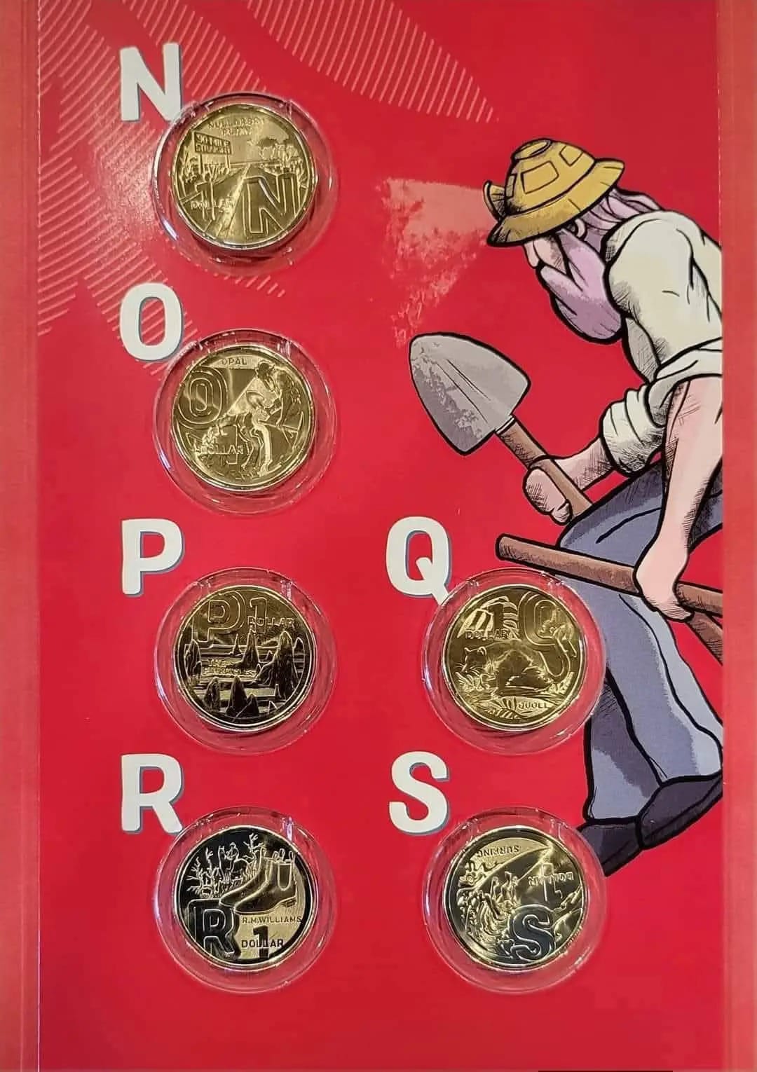 Australia 2022 Great Aussie Coin Hunt 3 (A To Z) 26 $1 Brilliant UNC Coins In Tube with Display Folder