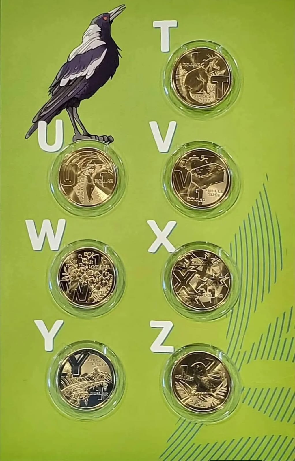 Australia 2022 Great Aussie Coin Hunt 3 (A To Z) 26 $1 Brilliant UNC Coins In Tube with Display Folder
