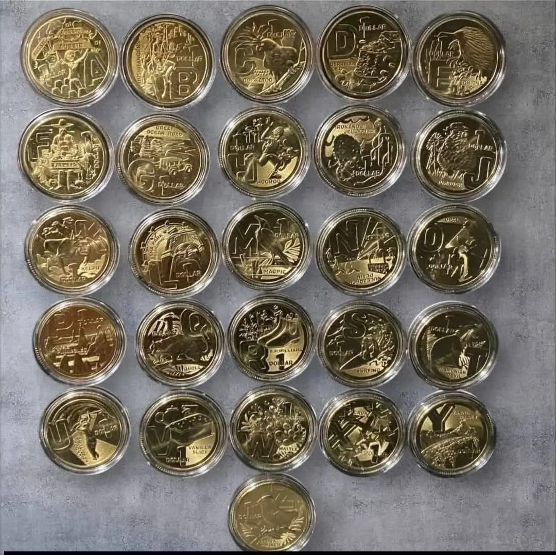 Australia 2022 Great Aussie Coin Hunt 3 (A To Z) 26 $1 Brilliant UNC Coins In Tube with Display Folder