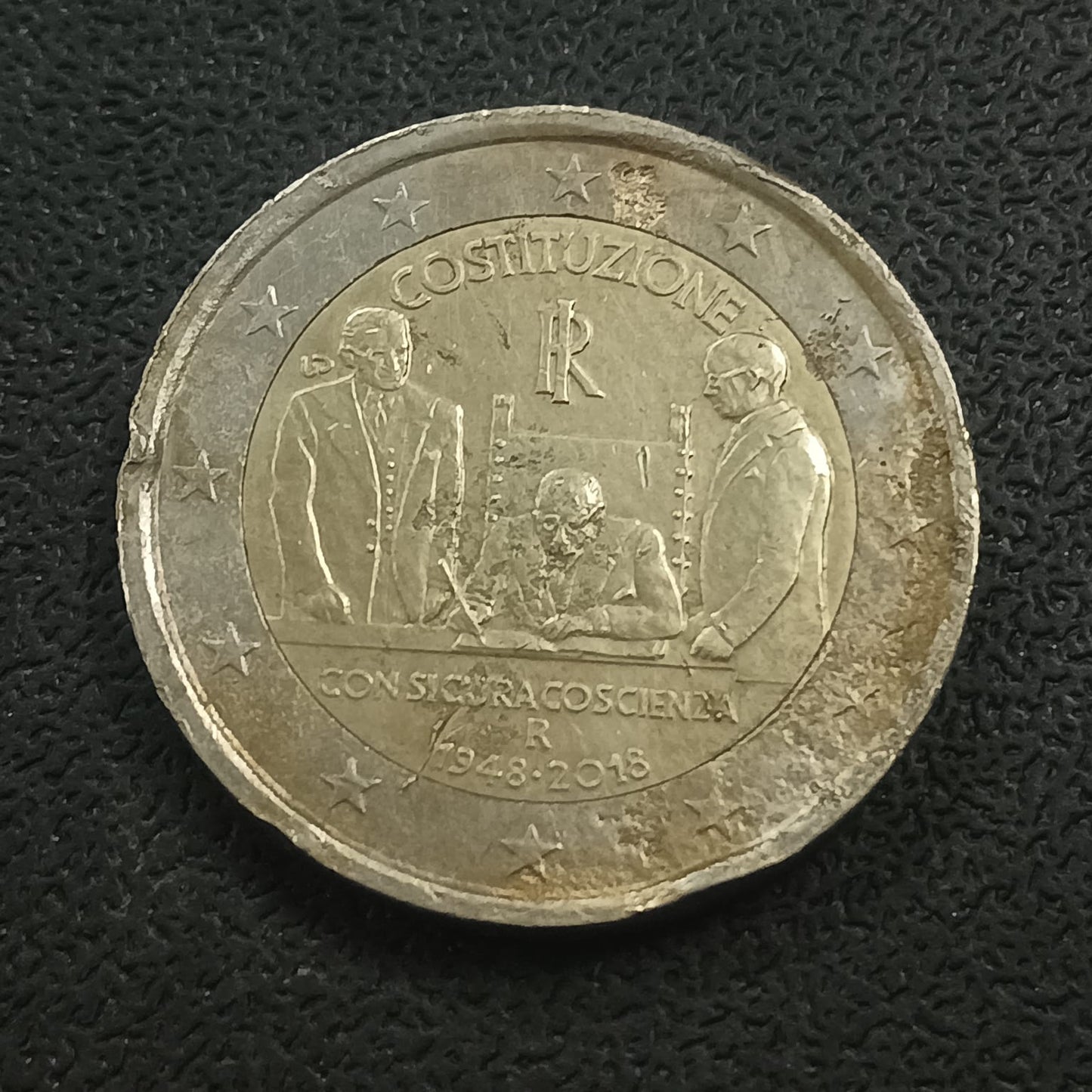 2 Euro 2018 (70th anniversary of the Constitution of the Italian Republic) - Italy