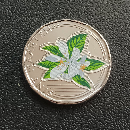 50 Cents 2025 UNC (Colourised) - Sint Maarten