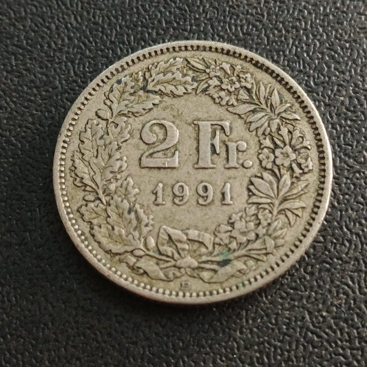 2 Franc 1991 - Switzerland