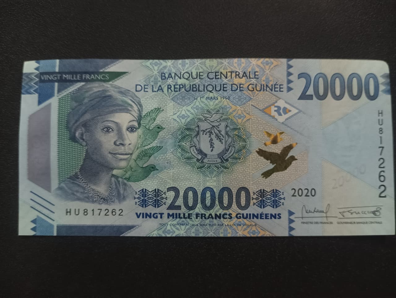 20000 Francs 2020 UNC - Guinea