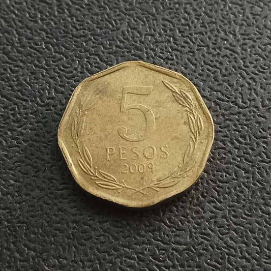 5 Pesos 2009 - Chile