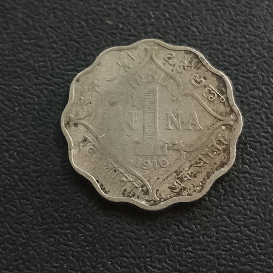 1 Anna 1910 Edward Scarce (Ref : 040209)