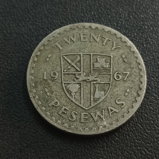 20 Pesewas 1967 - Ghana