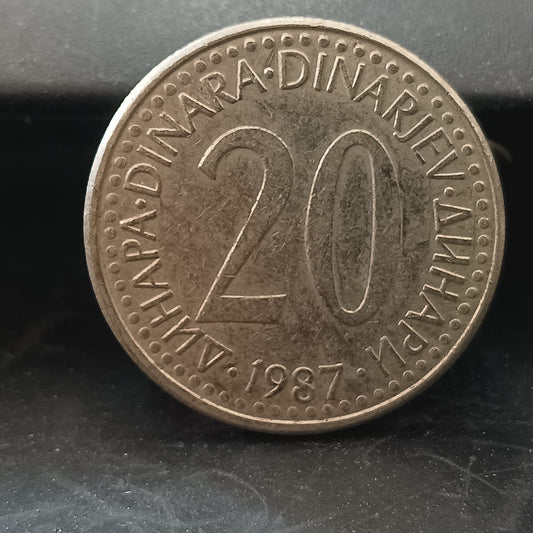 20 Dinara (1985-1987) - Yugoslavia