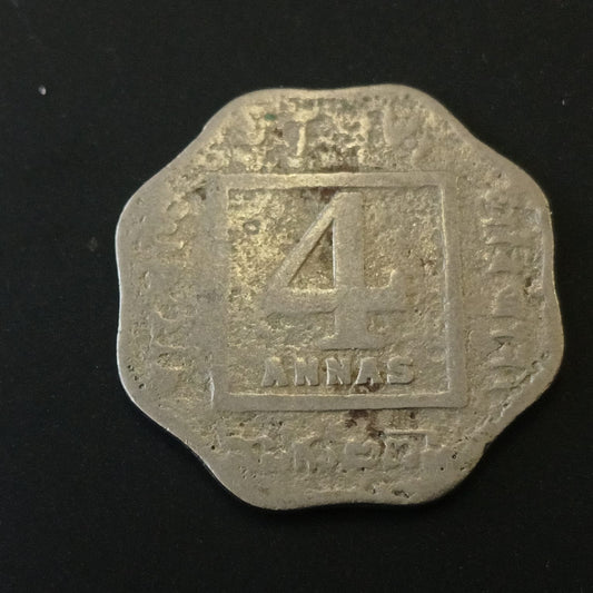 4 Anna 1920 Calcuttta Scarce (Ref :040602)
