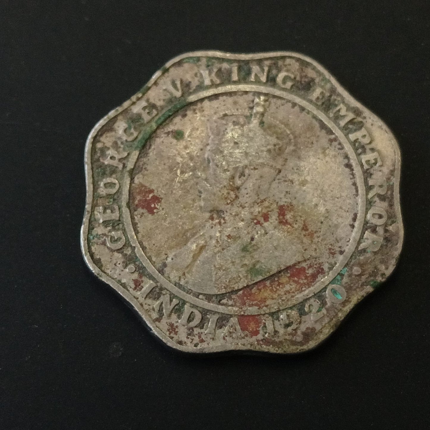 4 Anna 1920 Calcuttta Scarce (Ref : 040604)