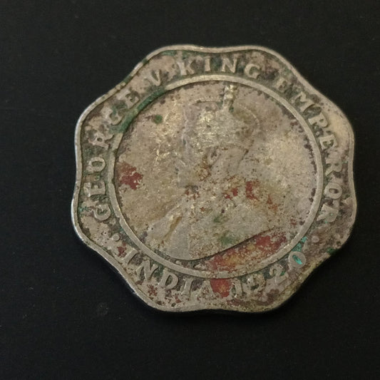 4 Anna 1920 Calcuttta Scarce (Ref : 040604)