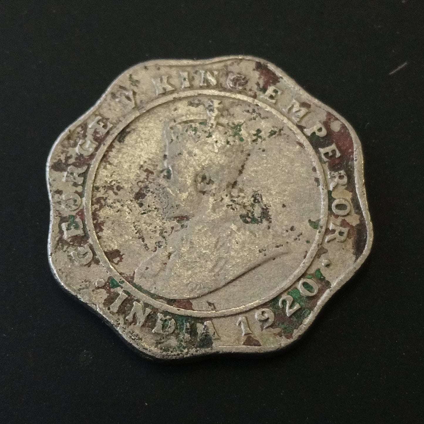 4 Anna 1920 Calcutta Scarce (Ref : 040605)