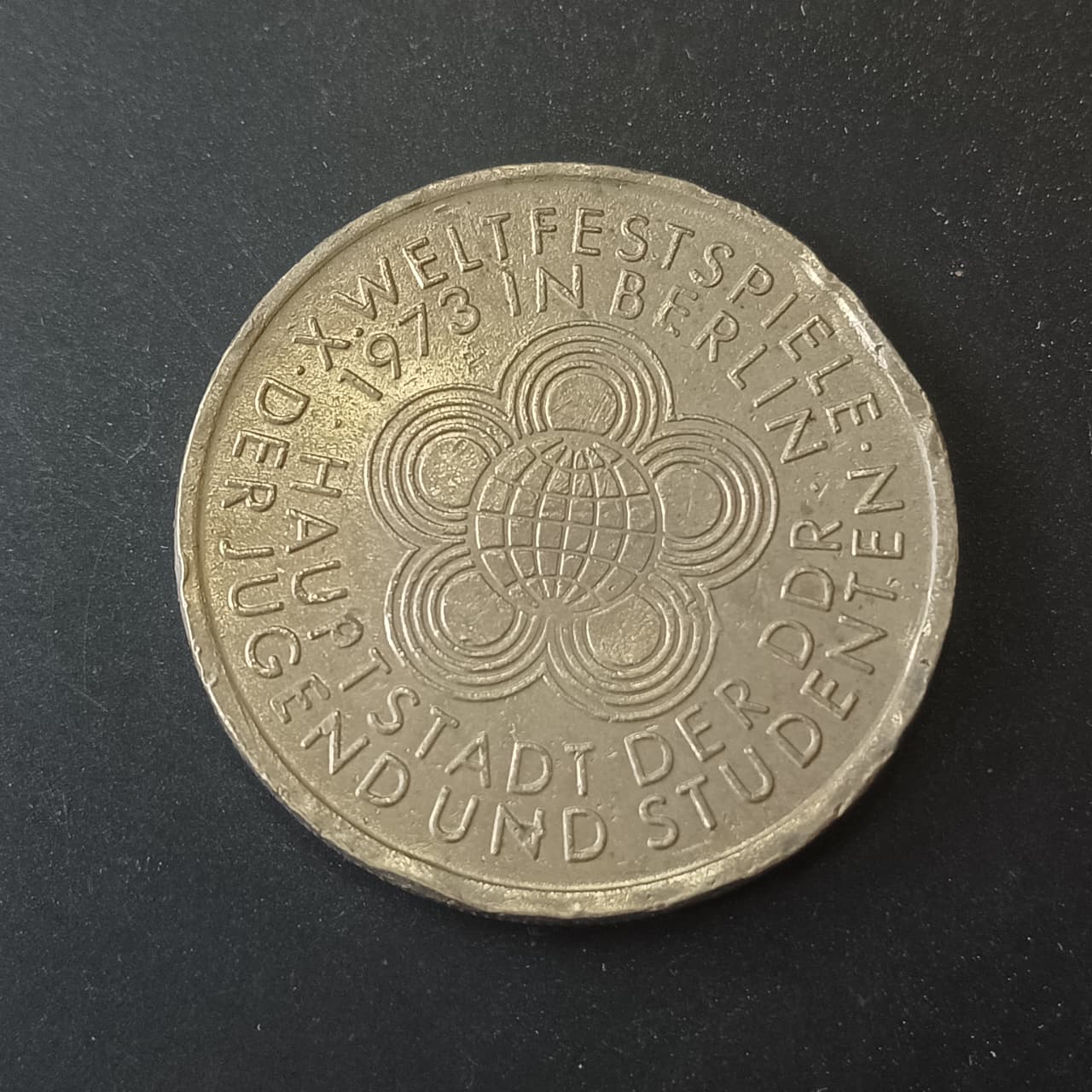 10 Mark 1973 - 10th World Festival of Youth and Students - Germany (Ref: AUC1692)