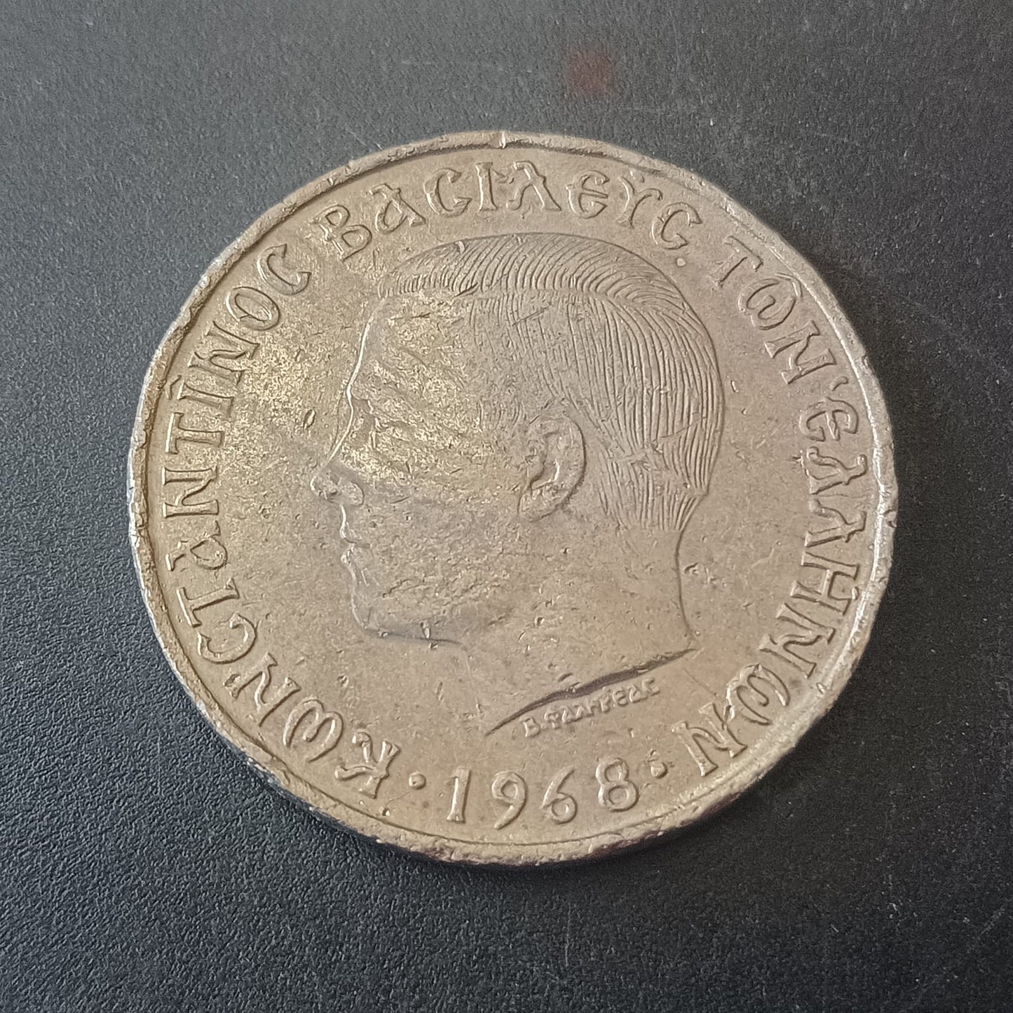 10 Drachmai 1968 (Constantine II)- Greece