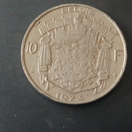 10 Francs 1973 - Baudouin I Dutch text - Belgium