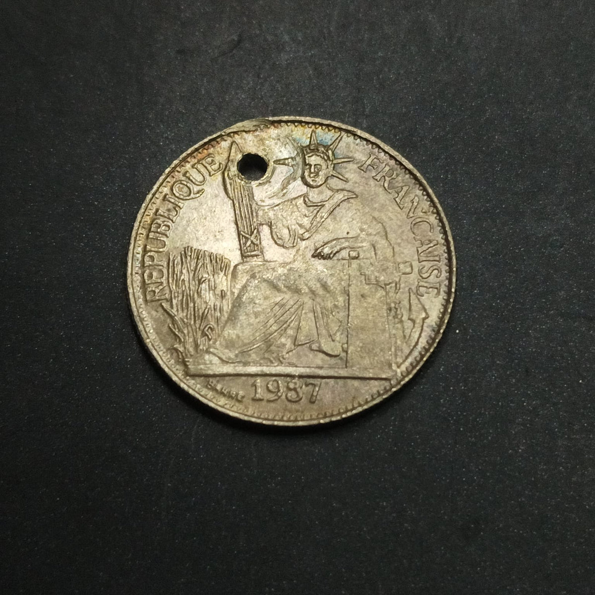 10 Cents (Pattern) Copper Nickel 1937 - French Indochina  - (Ref : AUC1968)