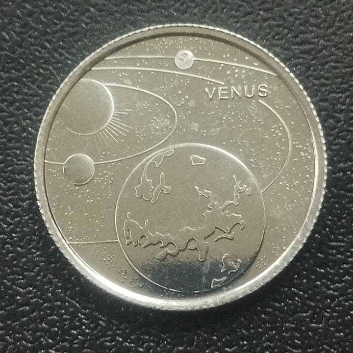 1 Kurus 2022 UNC (Venus - Solar System Planets Series) - Turkey : Non Circulating Commemorative
