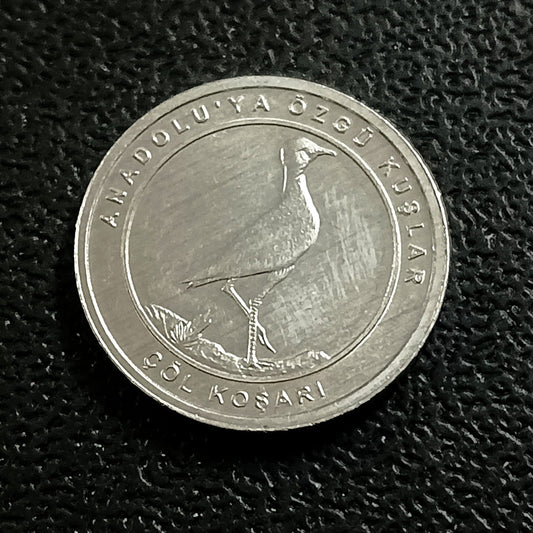 1 Kurus 2020 UNC (Cream-colored courser) - Turkey : Birds of Anatolia Series