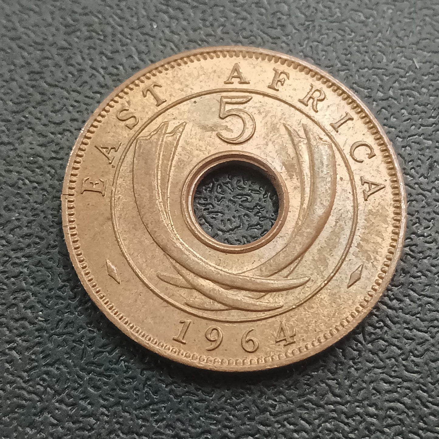 5 Cents 1964 XF+ - East Africa (Ref : AUC0749)