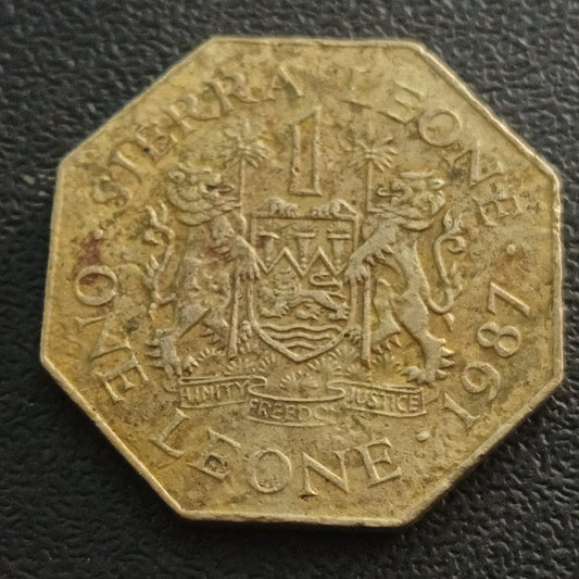 1 leone 1987 - Sierra leone (Ref : AUC0754)