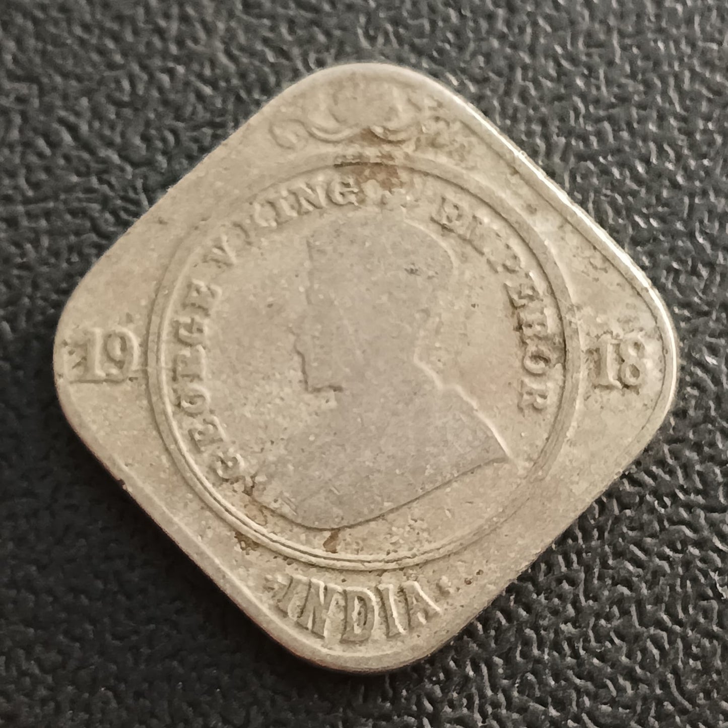 2 Anna 1918 Calcutta - (Ref : AUC0907)