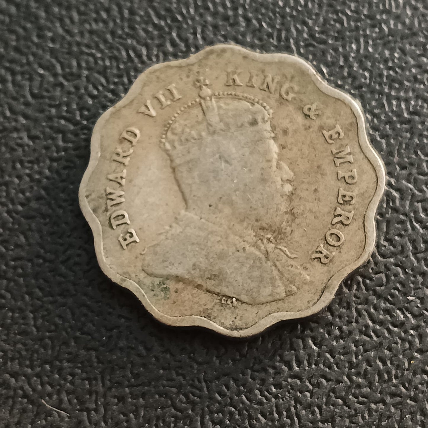 1 Anna 1910 Edward Rare - (Ref : AUC0910)