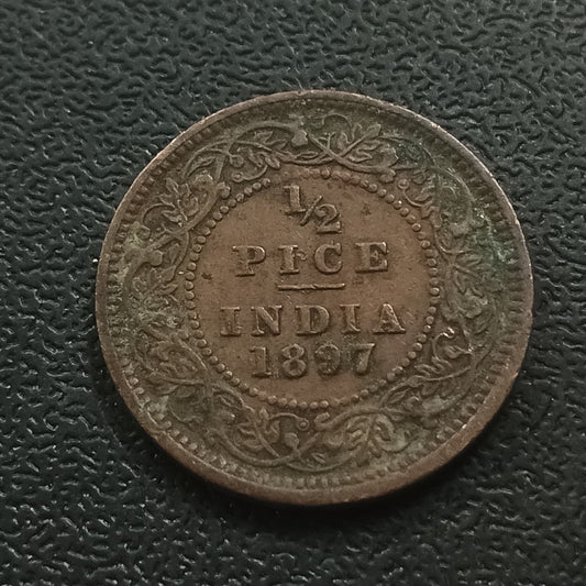 1/2 Pice 1897 Victoria - (Ref : AUC0916)