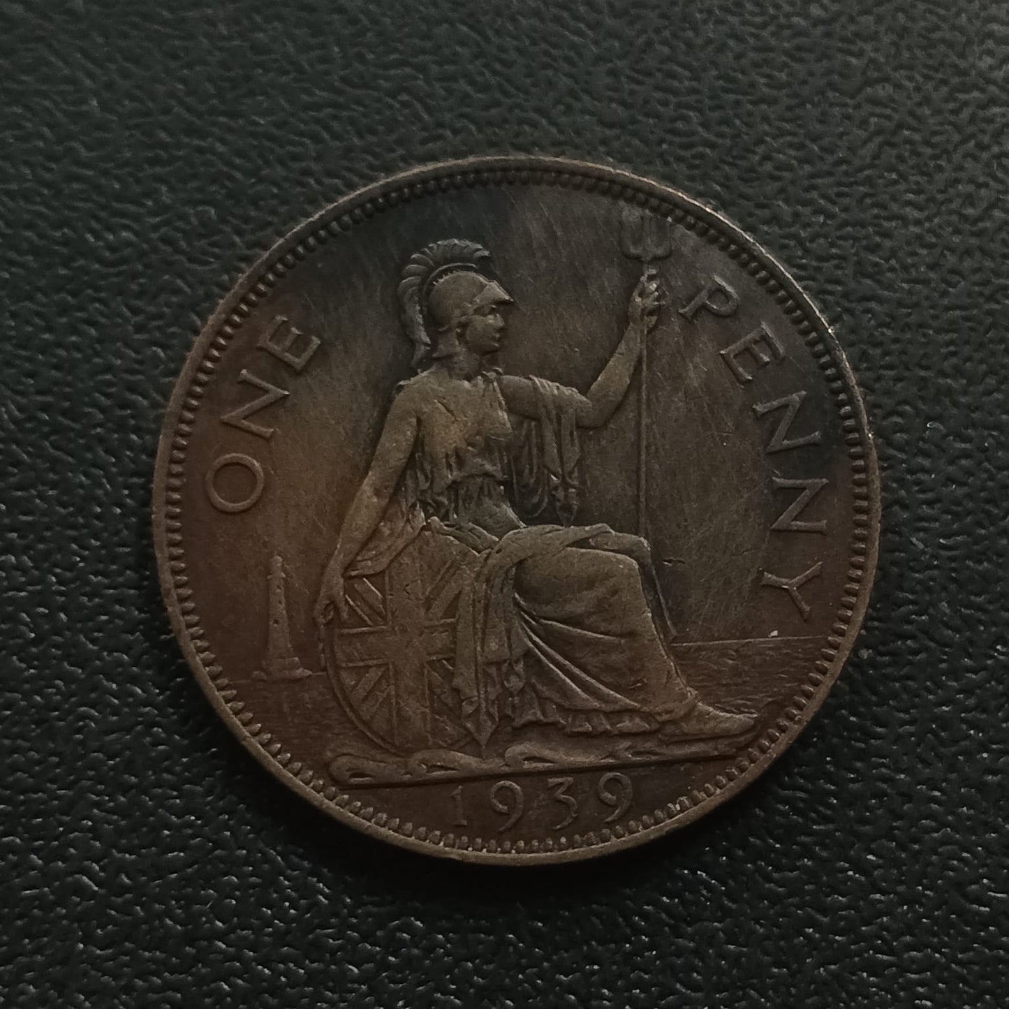 1 Penny - George VI with 'IND:IMP' 1939 - United Kingdom (Ref : AUC0922)