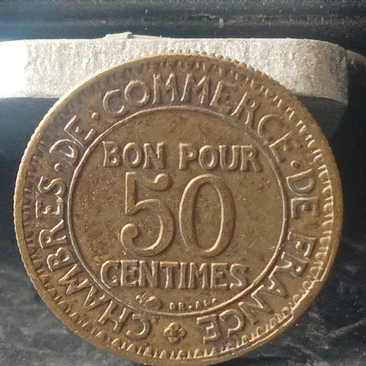 50 Centimes 1923 (Chamber of Commerce) - France (Ref : AUC1487)