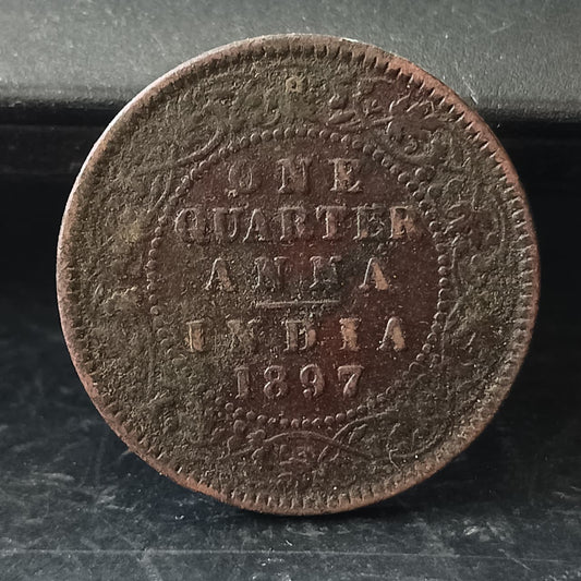 1/4 Anna 1897 Victoria (Ref : AUC1528)