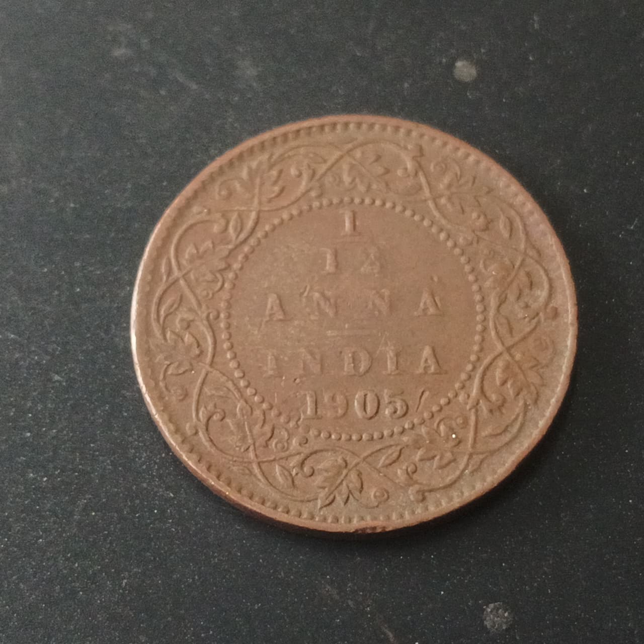 1/12 Anna 1905 Edward Scarce (Ref : AUC1371)