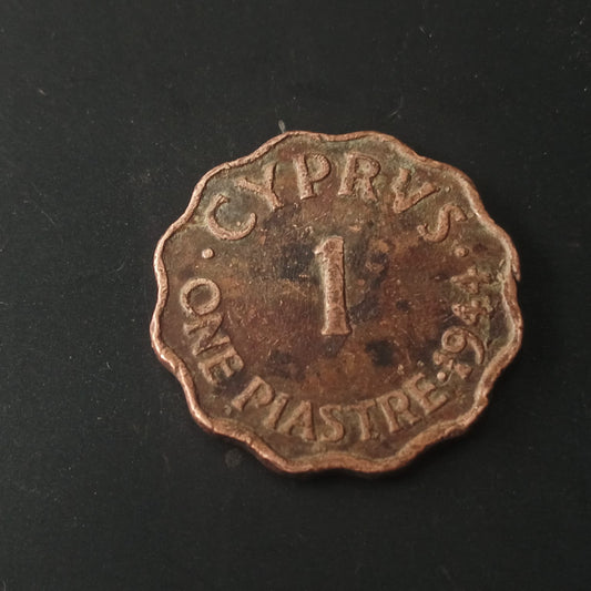 1 Piastres 1944 George Vi - Cyprus (Ref : AUC1422)
