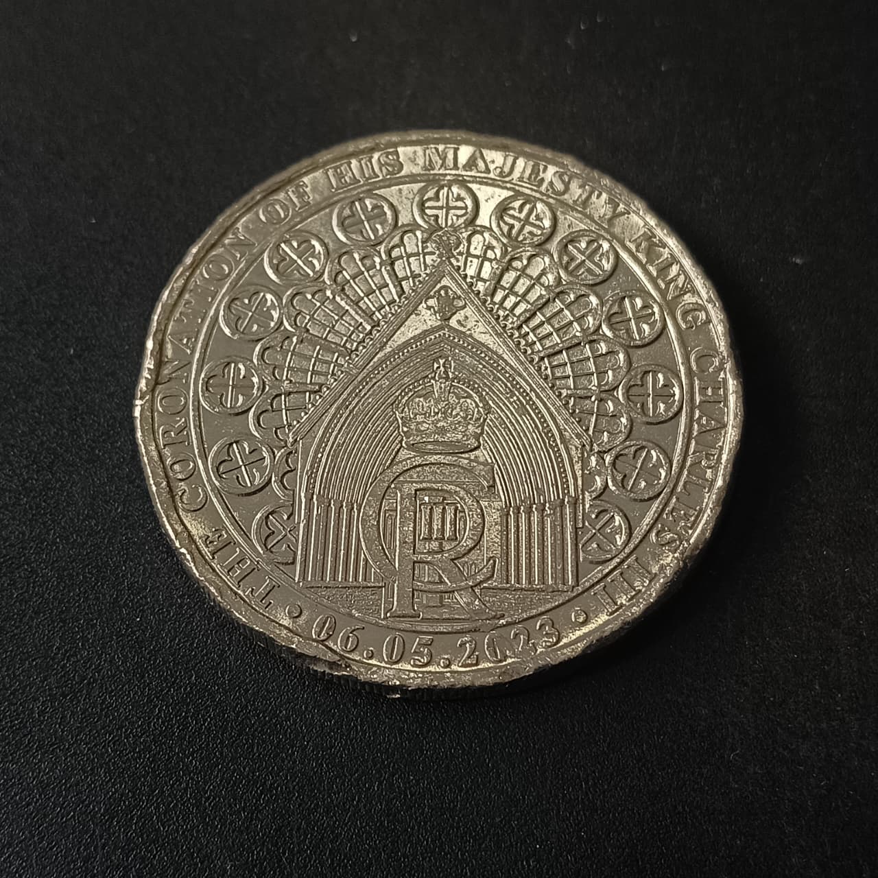 1/2 Crown 2023 - The Coronation Of King Charles III - Gibraltar (Ref: AUC1638)