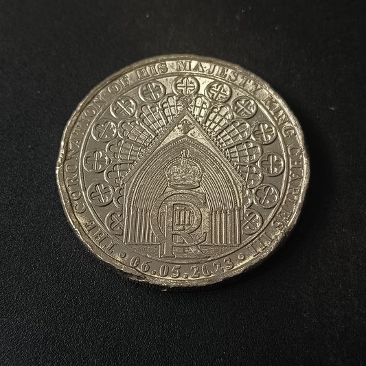 1/2 Crown 2023 - The Coronation Of King Charles III - Gibraltar (Ref: AUC1638)