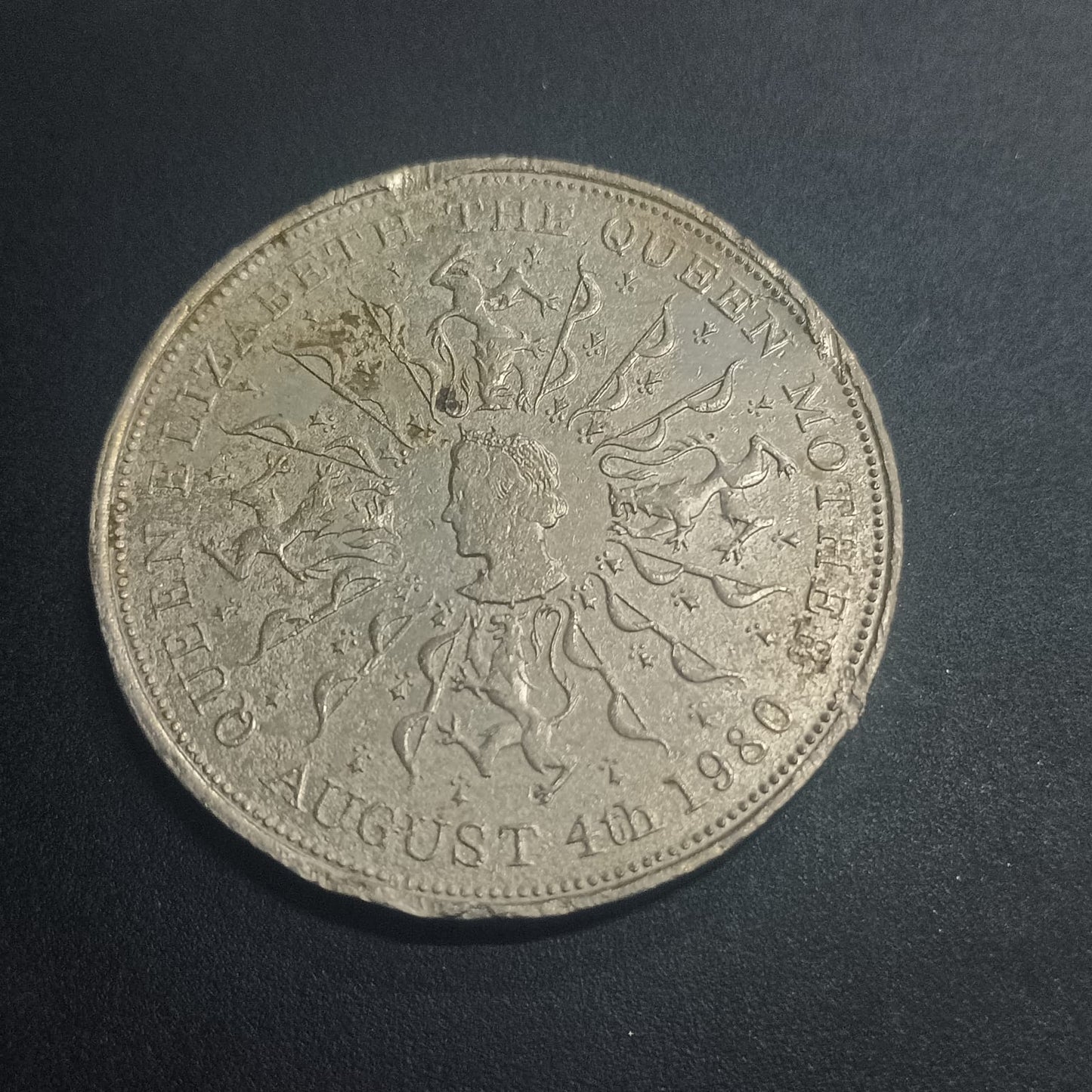 25 New Pence 1980 - 80th birthday of Queen Elizabeth the Queen Mother - United Kingdom (Ref: AUC1646)