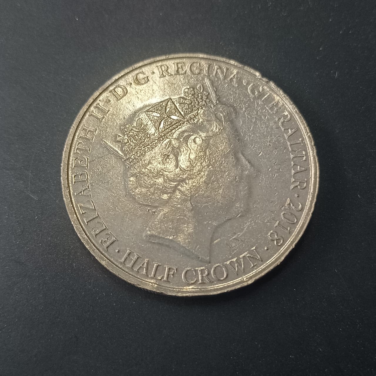 1/2 Crown 2018 - Elizabeth II At the Going Down of the Sun - Gibraltar (Ref: AUC1663)