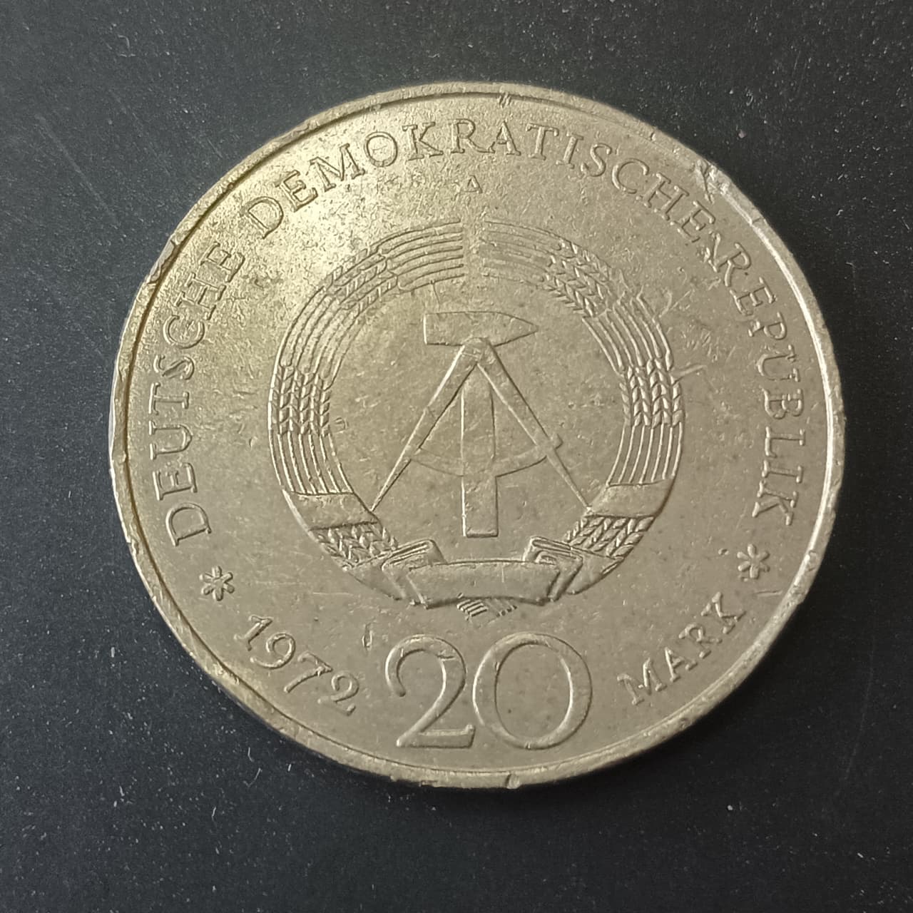 20 Mark 1972 - Friedrich von Schiller- (Ref: AUC1697)