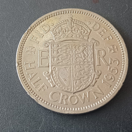 1/2 Crown 1953 - Elizabeth II - United Kingdom (Ref: AUC1718)