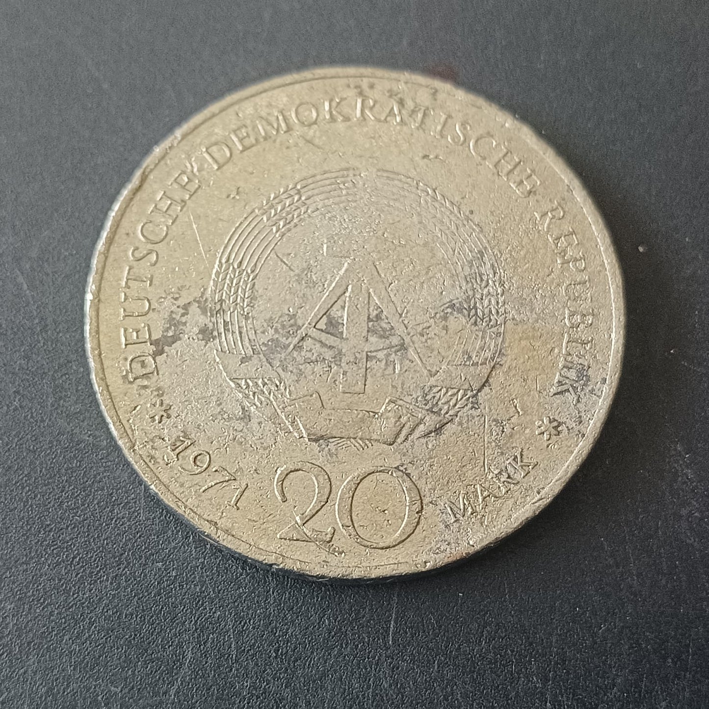 20 Mark 1971 (100th Anniversary - Birth of Heinrich Mann) - Germany (Ref: AUC1721)