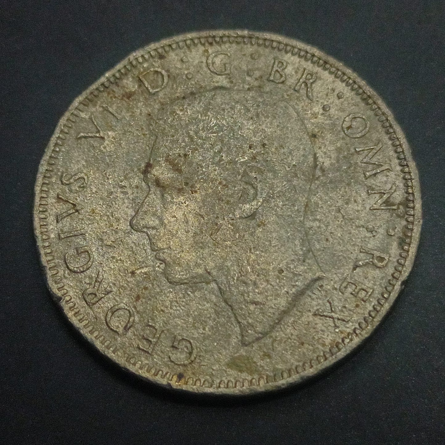 1/2 Crown 1947 - george VI - United Kingdom (Ref: AUC1736)