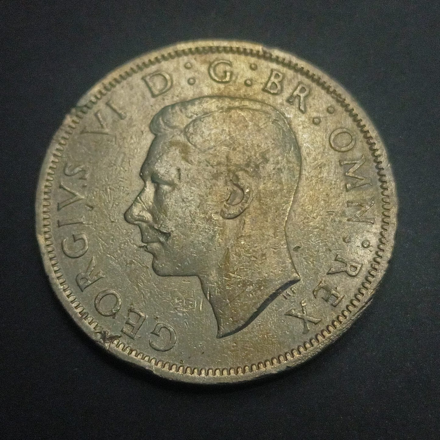 1/2 Crown 1948 - George VI - United Kingdom (Ref: AUC1735)