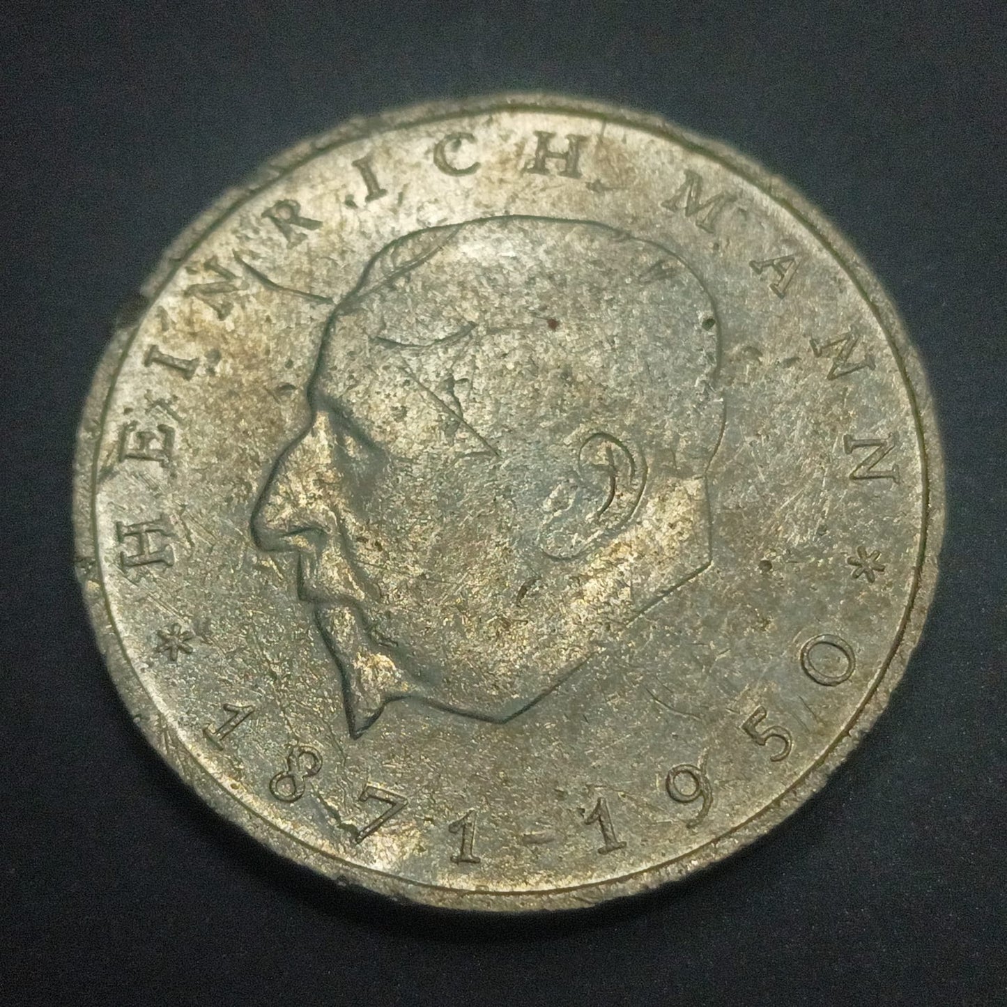 20 Mark 1971 (100th Anniversary - Birth of Heinrich Mann) - Germany (Ref: AUC1737)